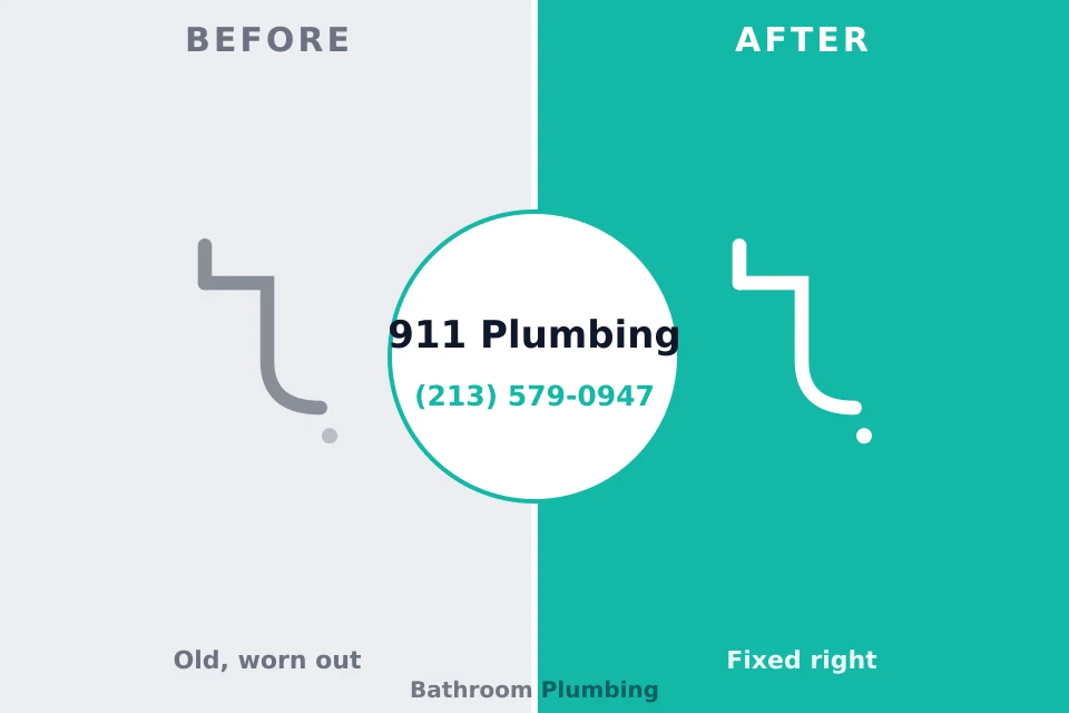 Before and after: plumbing repair Ashton, ID